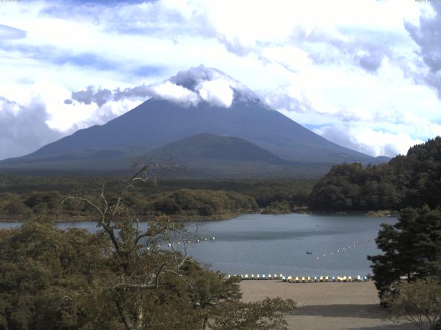 精進湖からの富士山