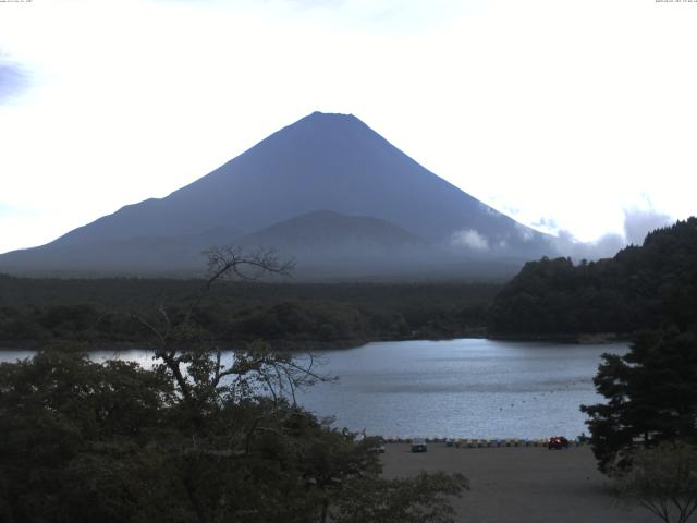 精進湖からの富士山