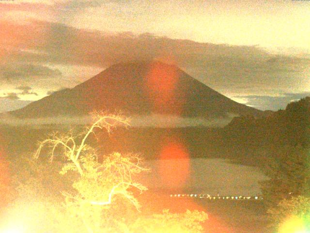 精進湖からの富士山