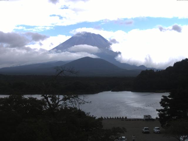 精進湖からの富士山