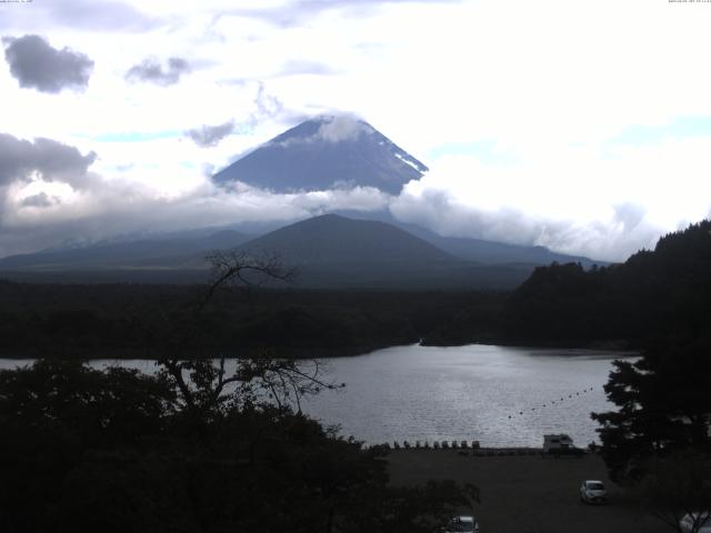 精進湖からの富士山