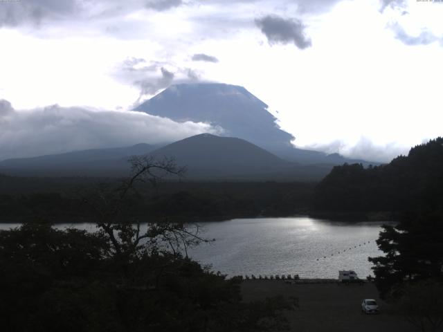 精進湖からの富士山