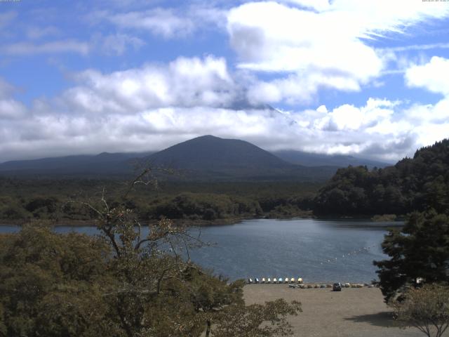 精進湖からの富士山