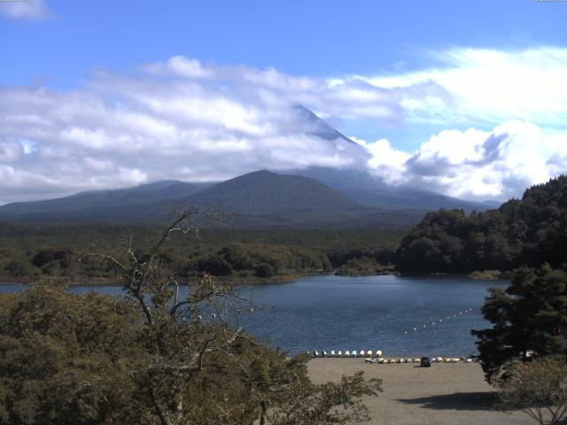 精進湖からの富士山