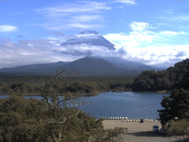 精進湖からの富士山