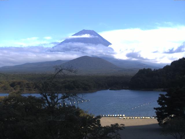 精進湖からの富士山