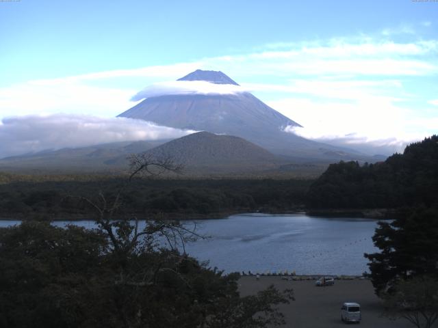 精進湖からの富士山