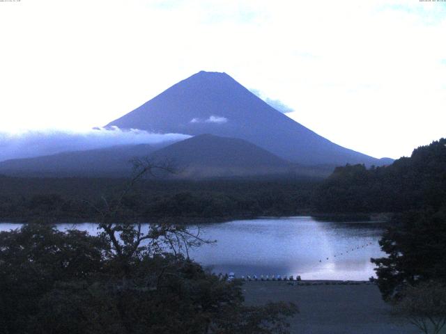 精進湖からの富士山