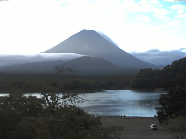 精進湖からの富士山