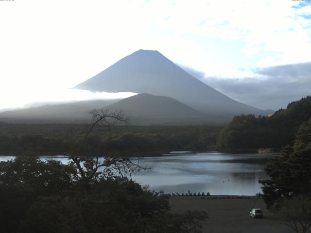 精進湖からの富士山