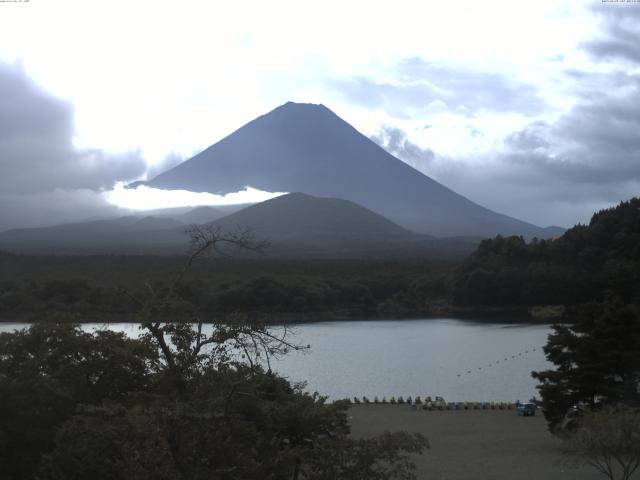 精進湖からの富士山