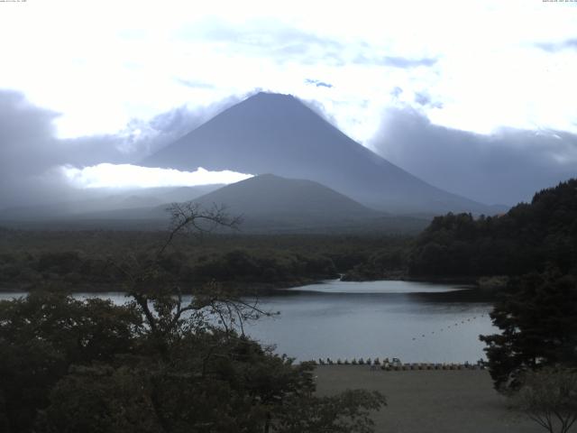 精進湖からの富士山