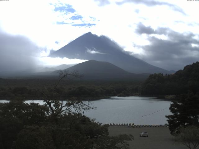 精進湖からの富士山