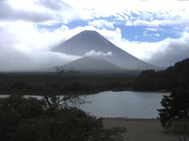 精進湖からの富士山