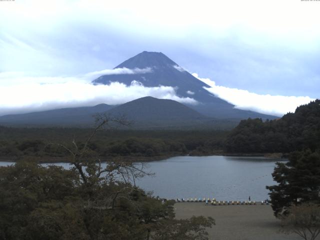 精進湖からの富士山