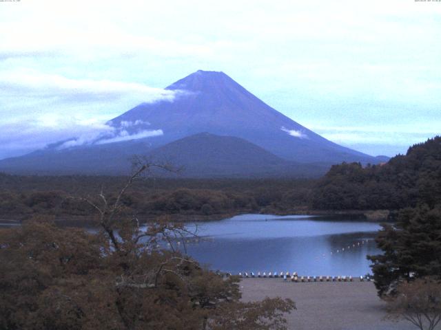 精進湖からの富士山