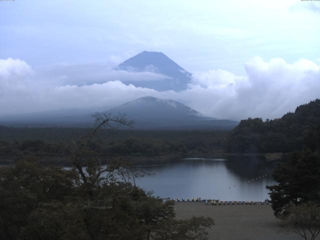 精進湖からの富士山