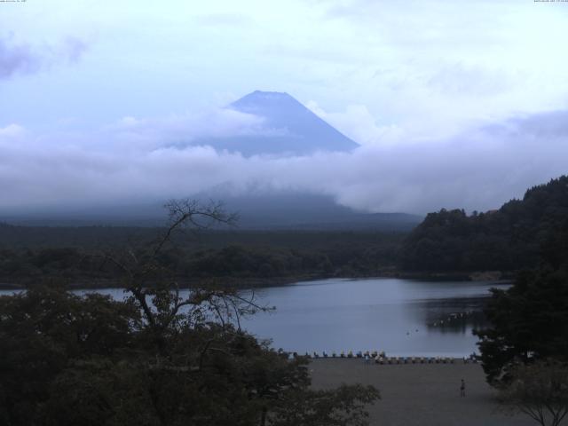 精進湖からの富士山