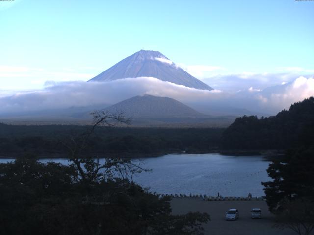 精進湖からの富士山