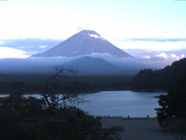 精進湖からの富士山