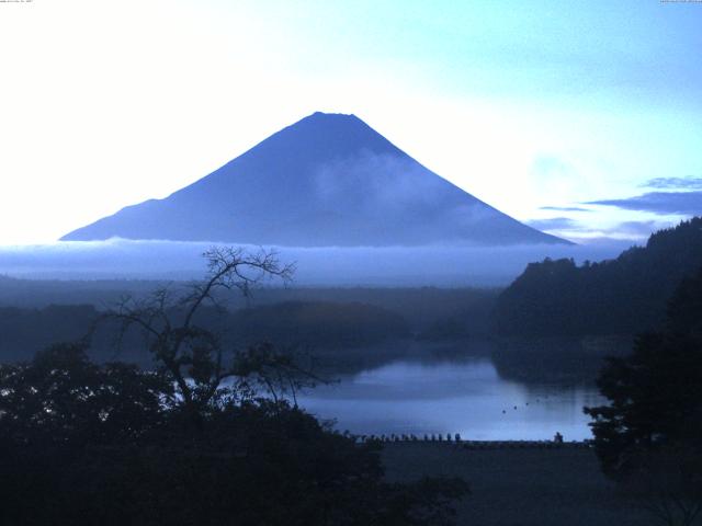 精進湖からの富士山