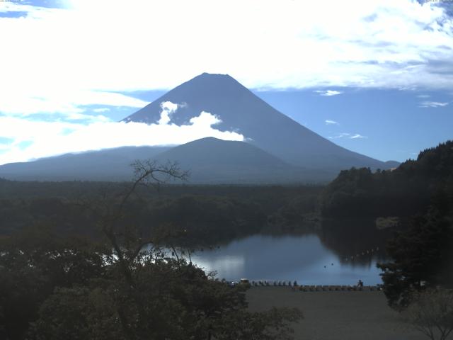 精進湖からの富士山