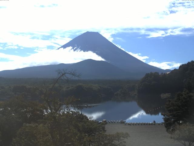 精進湖からの富士山