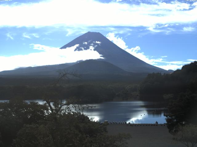 精進湖からの富士山