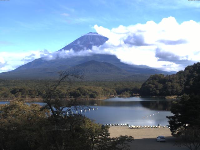 精進湖からの富士山