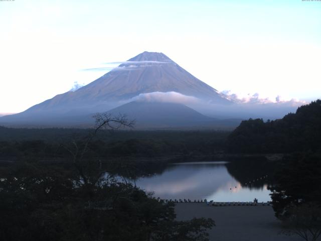 精進湖からの富士山