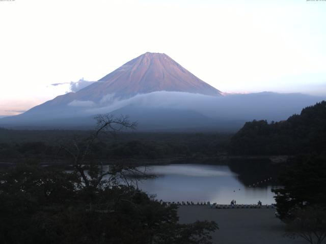 精進湖からの富士山