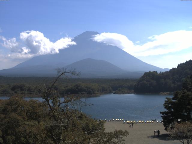 精進湖からの富士山