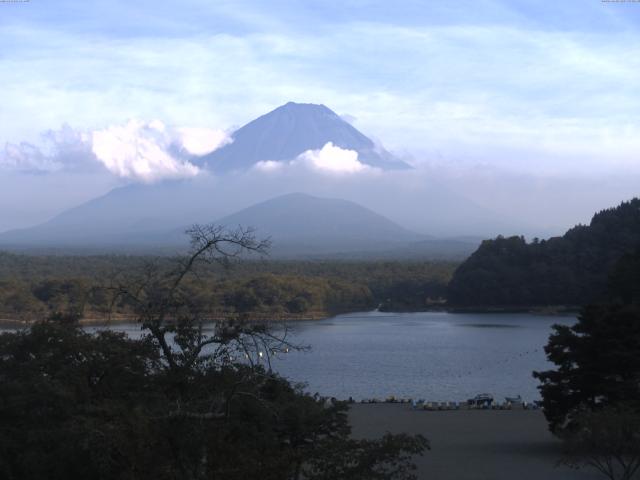 精進湖からの富士山