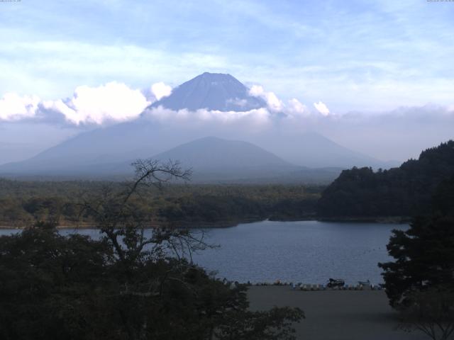 精進湖からの富士山