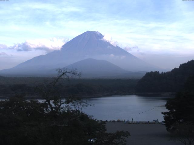 精進湖からの富士山