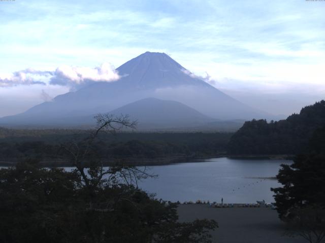 精進湖からの富士山