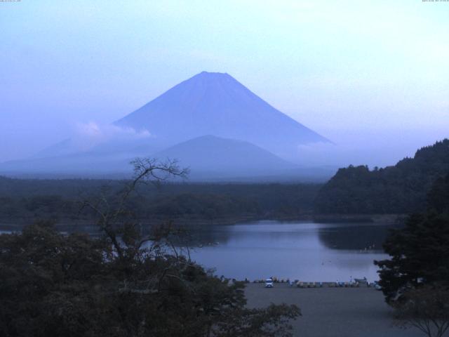 精進湖からの富士山