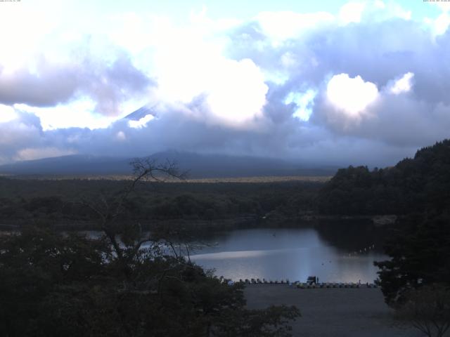 精進湖からの富士山