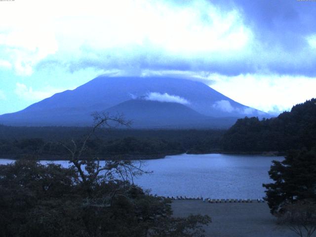 精進湖からの富士山