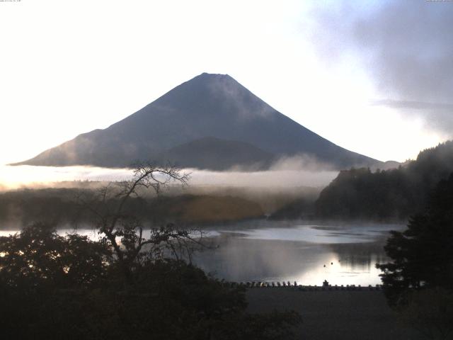 精進湖からの富士山