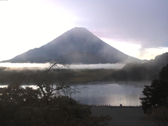 精進湖からの富士山