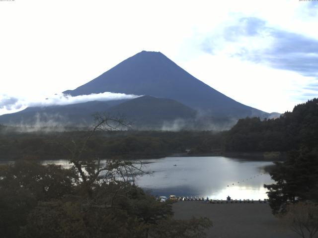 精進湖からの富士山