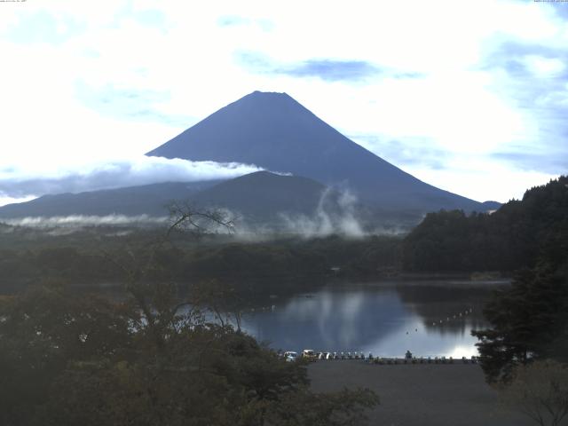 精進湖からの富士山