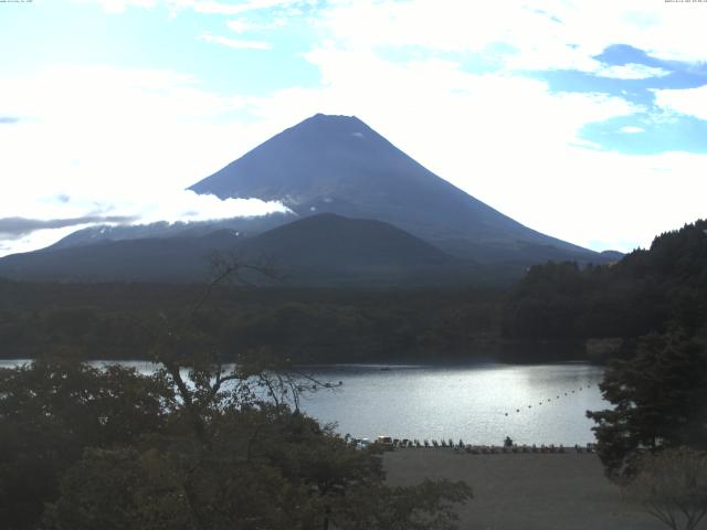 精進湖からの富士山