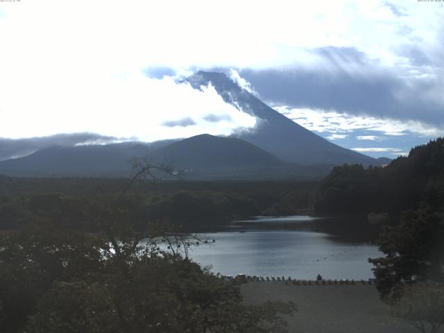 精進湖からの富士山