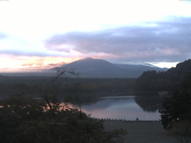 精進湖からの富士山