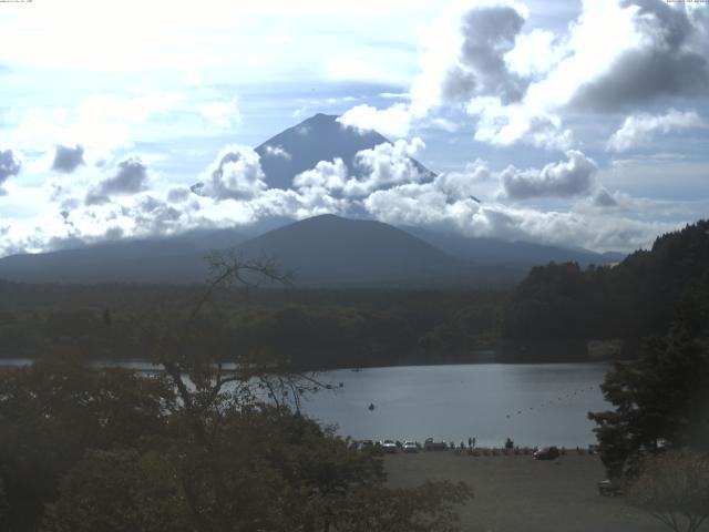 精進湖からの富士山