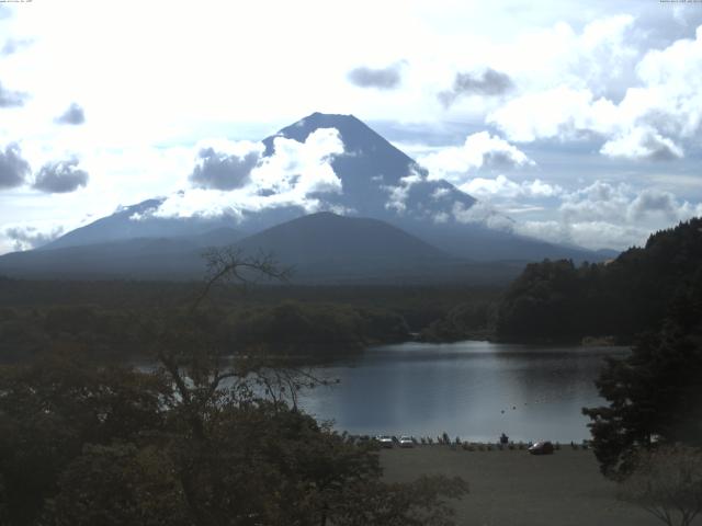 精進湖からの富士山