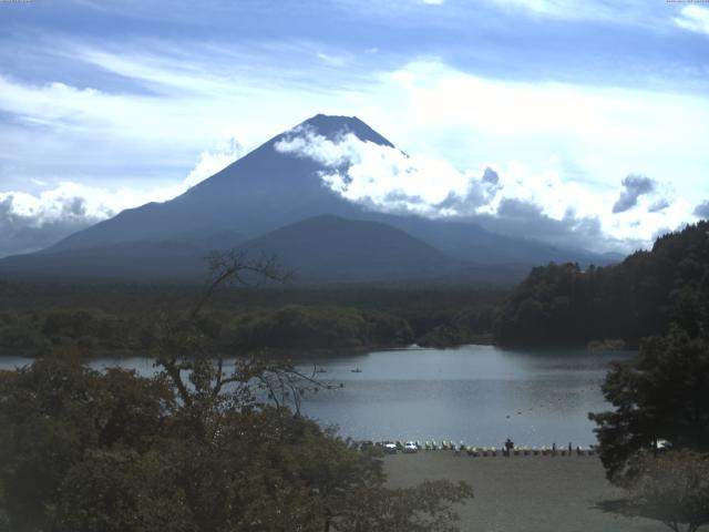 精進湖からの富士山