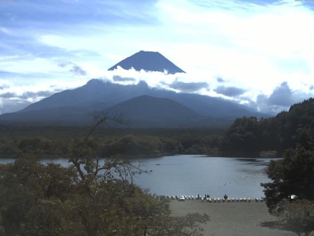 精進湖からの富士山